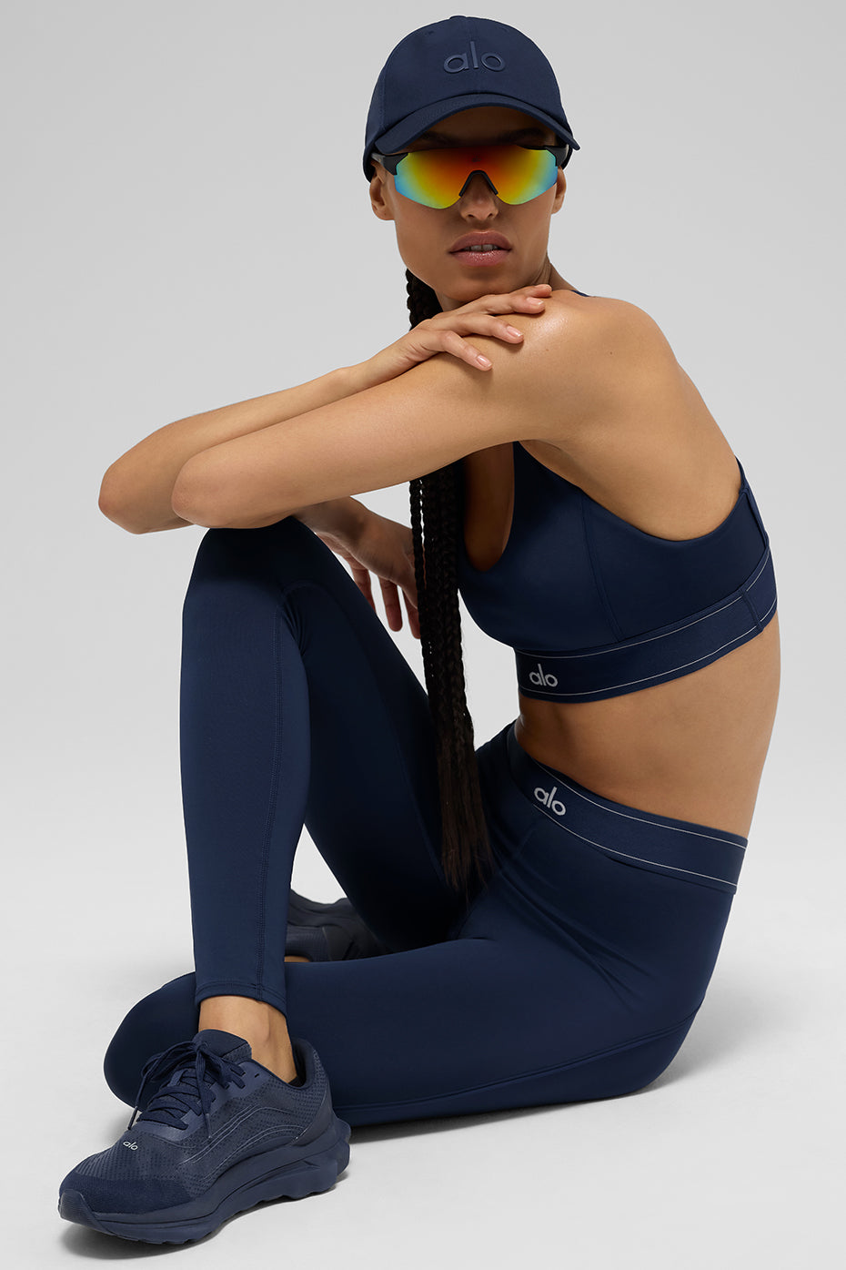 Airlift High-Waist Suit Up Legging - Navy/Navy - Image 5