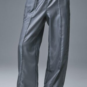 Afterglow Wide Leg Track Pant - Steel Grey