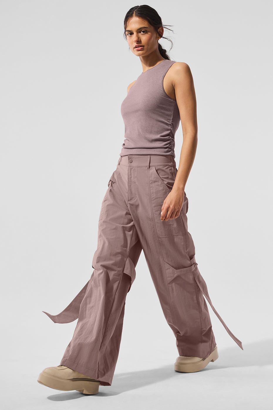 High-Waist Voyager Trouser - Mushroom - Image 5