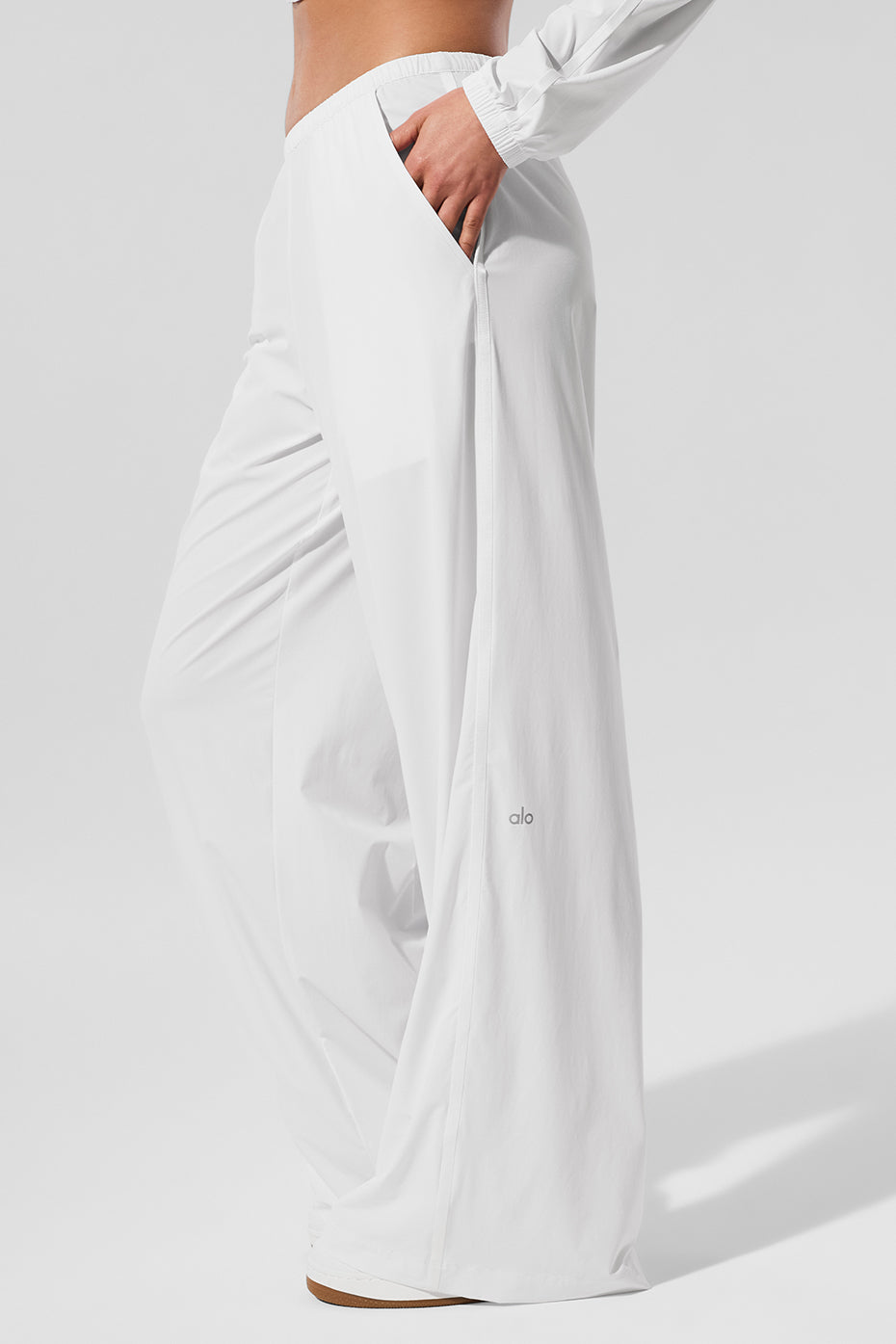Breezy Wide Leg Pant (Long) - White - Image 5