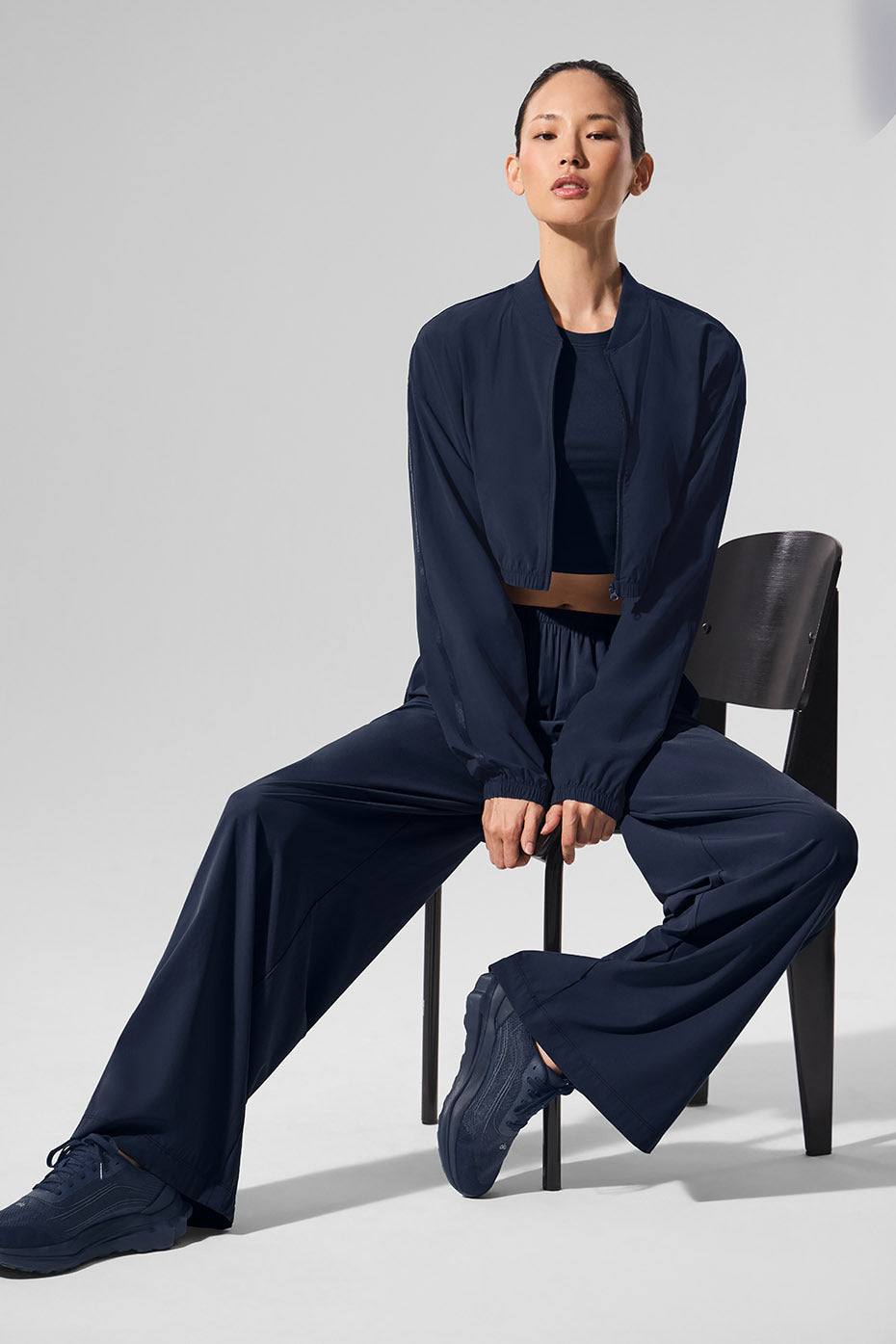 Breezy Wide Leg Pant (Long) - Navy - Image 5