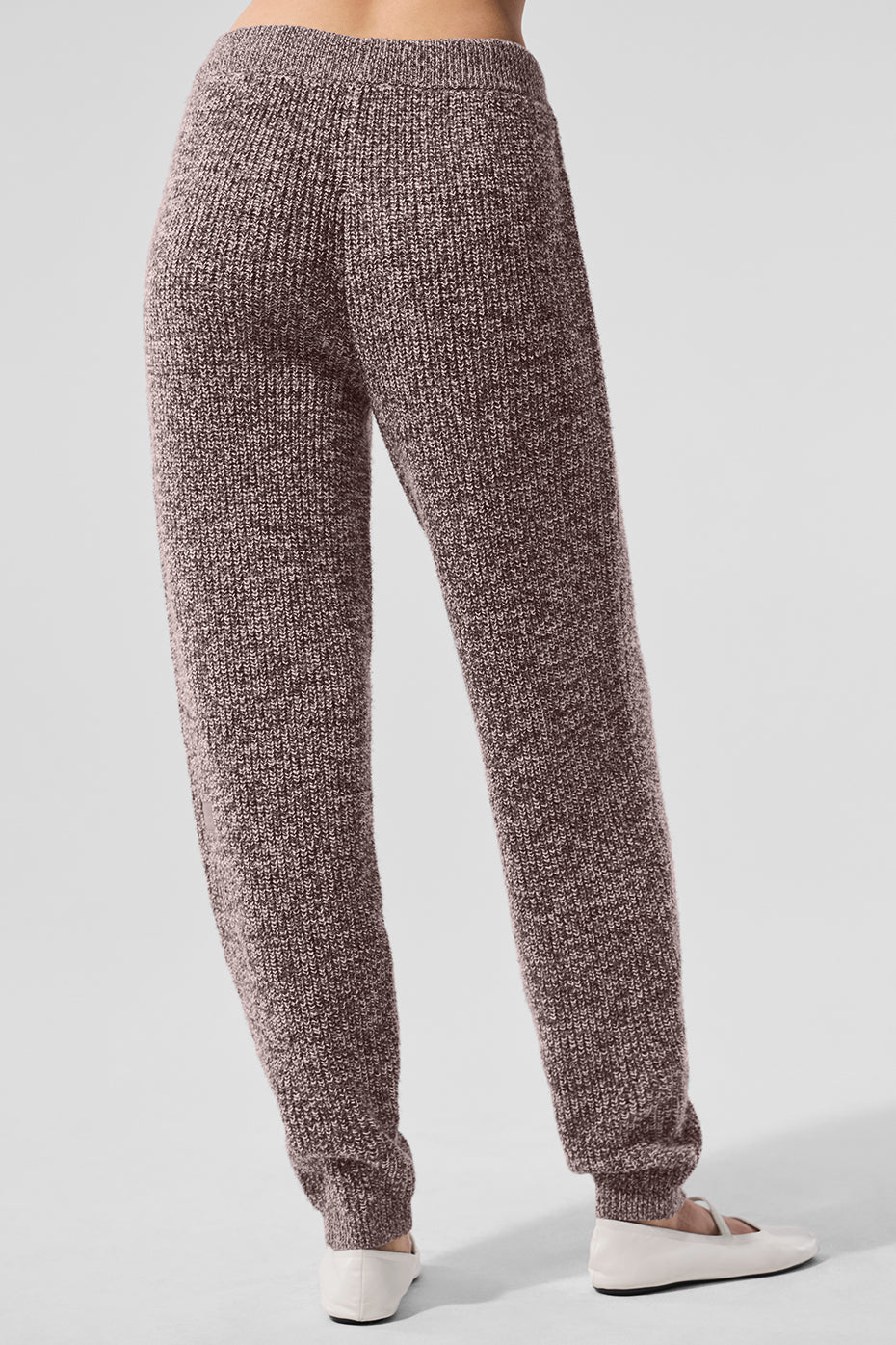 Marl Sweater Pant - Mushroom Marl - Image 3