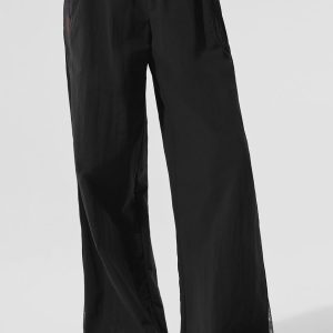 High-Waist Origin Wide Leg Track Pant - Black