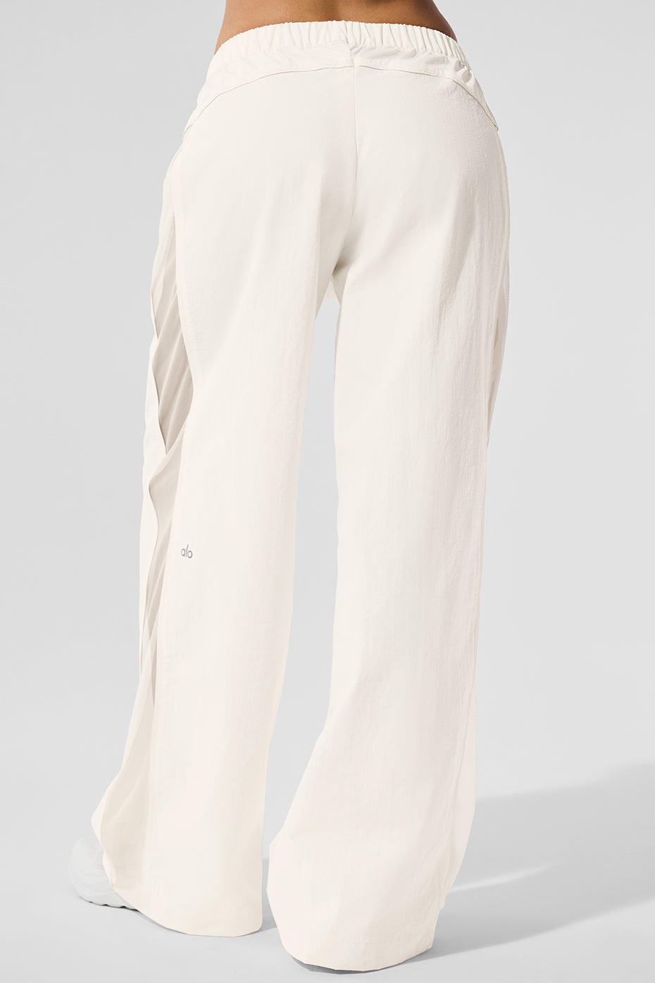 High-Waist Origin Wide Leg Track Pant - Ivory - Image 3