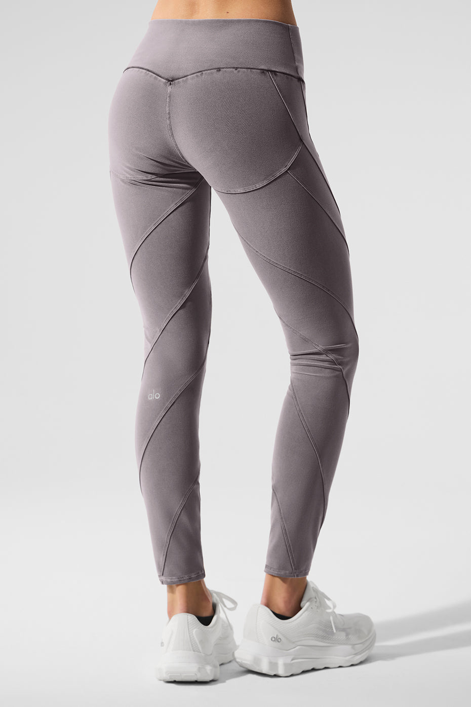 Washed Alosoft High-Waist Sunray Legging - Cool Grey Wash - Image 4
