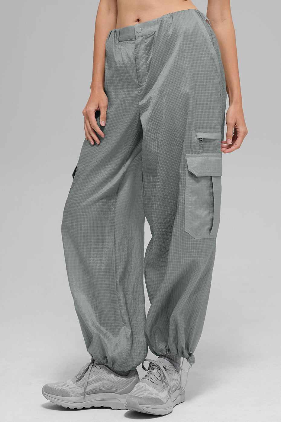 Sheer Game Time Wide Leg Jogger - Lunar Grey - Image 4