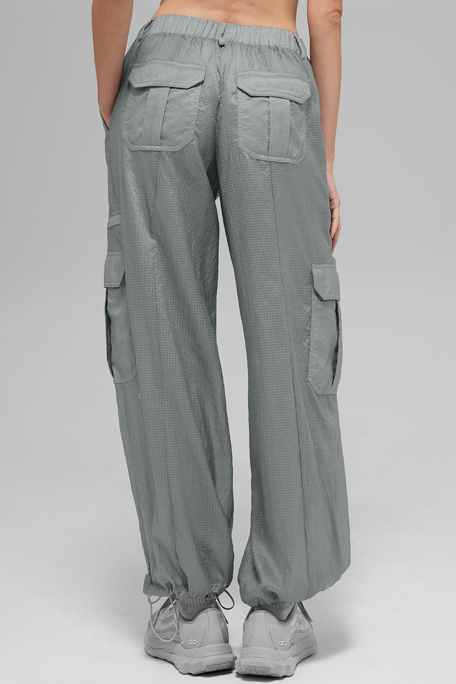 Sheer Game Time Wide Leg Jogger - Lunar Grey - Image 3