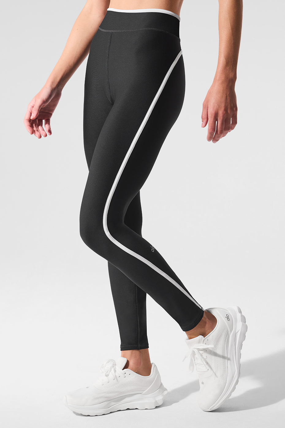 Airlift High Waist Charger 7/8 Legging - Black/White - Image 3