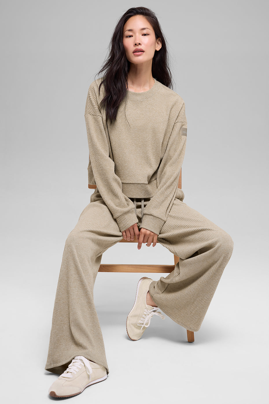 Muse Wide Leg Pant - Gravel Heather - Image 6