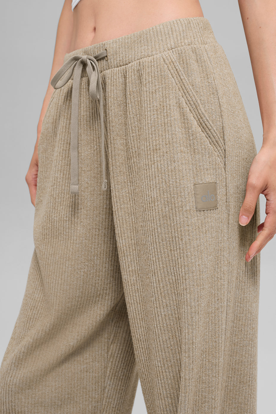 Muse Wide Leg Pant - Gravel Heather - Image 2