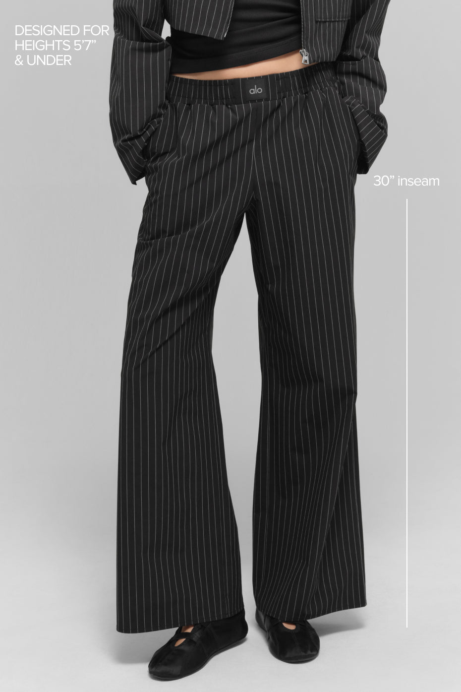 Pinstripe Daylight Boxer Pant (Regular) - Black/Titanium - Image 2