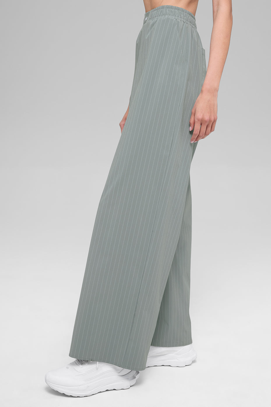 Pinstripe Daylight Boxer Pant (Regular) - Lunar Grey/White - Image 4