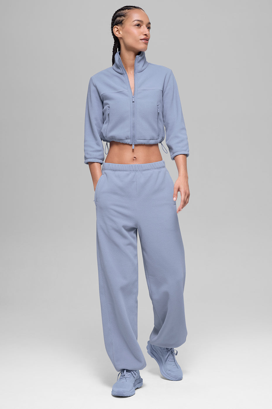 Polar Fleece High-Waist Retreat Jogger - Winter Frost - Image 5