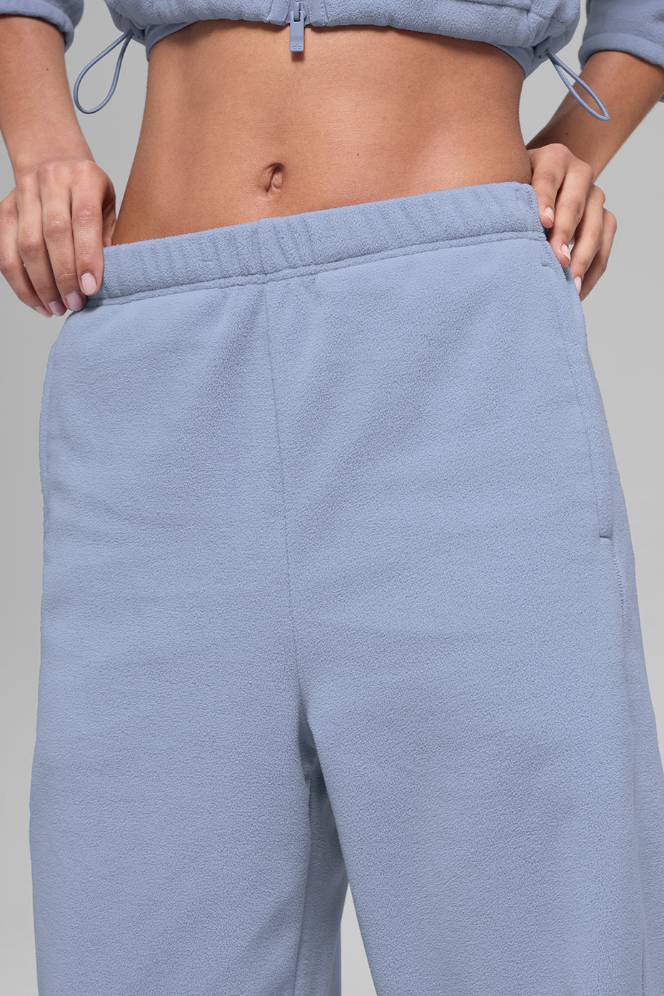 Polar Fleece High-Waist Retreat Jogger - Winter Frost - Image 4