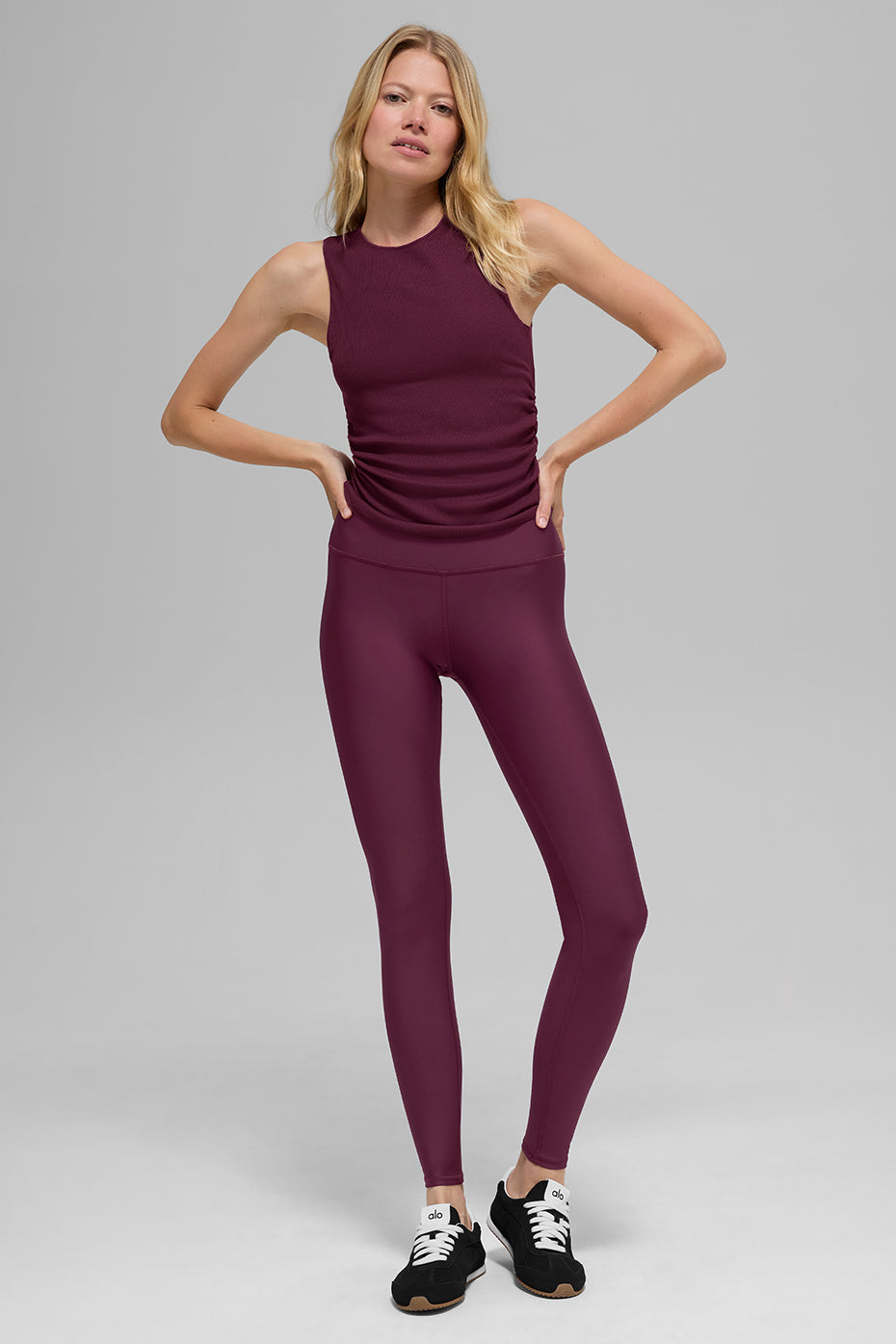 High-Waist Airlift Legging - Burgundy - Image 6