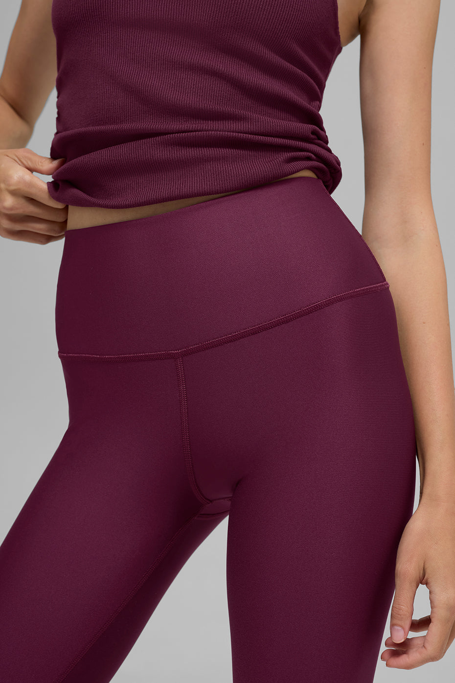 High-Waist Airlift Legging - Burgundy - Image 2