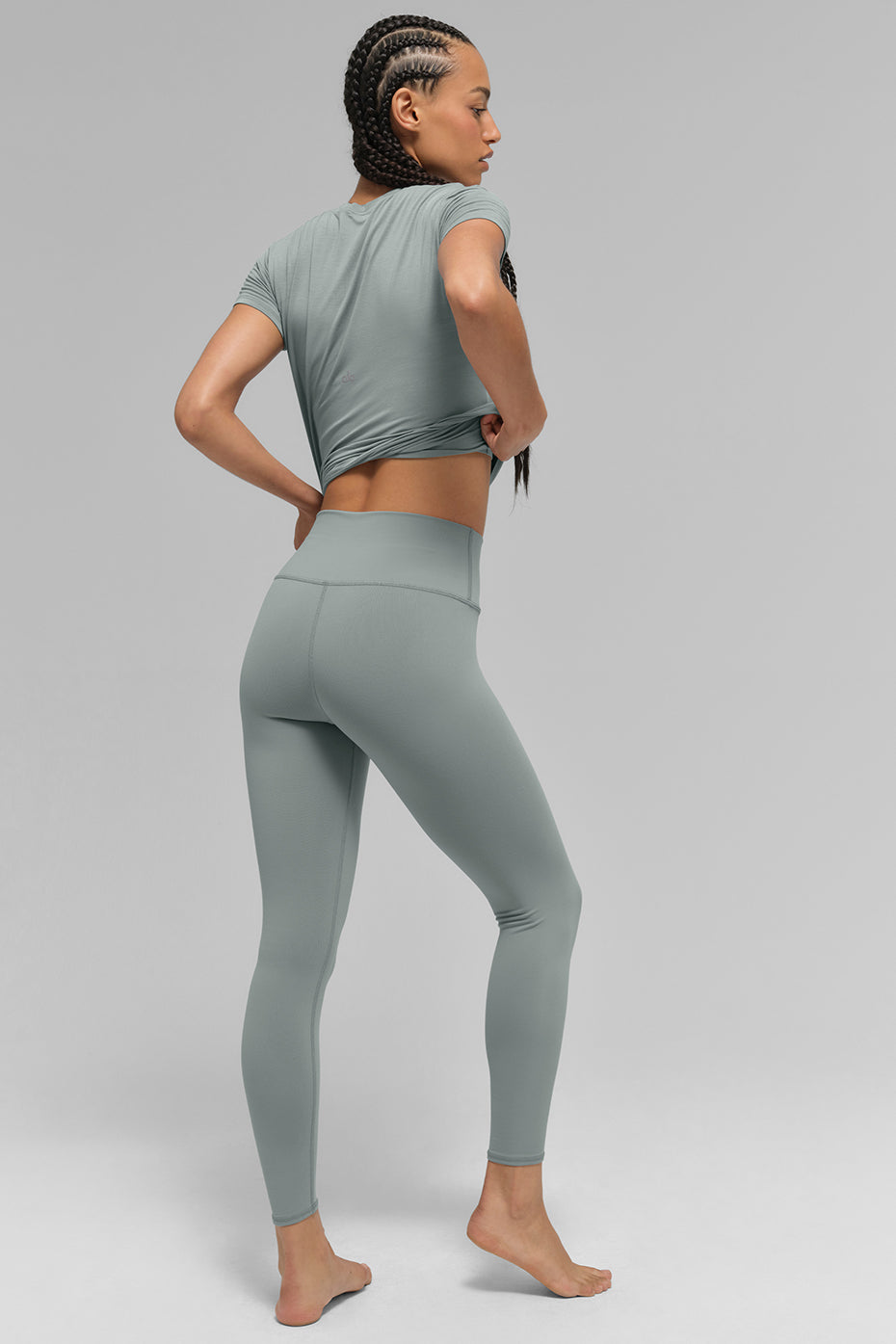 7/8 High-Waist Airbrush Legging - Lunar Grey - Image 5