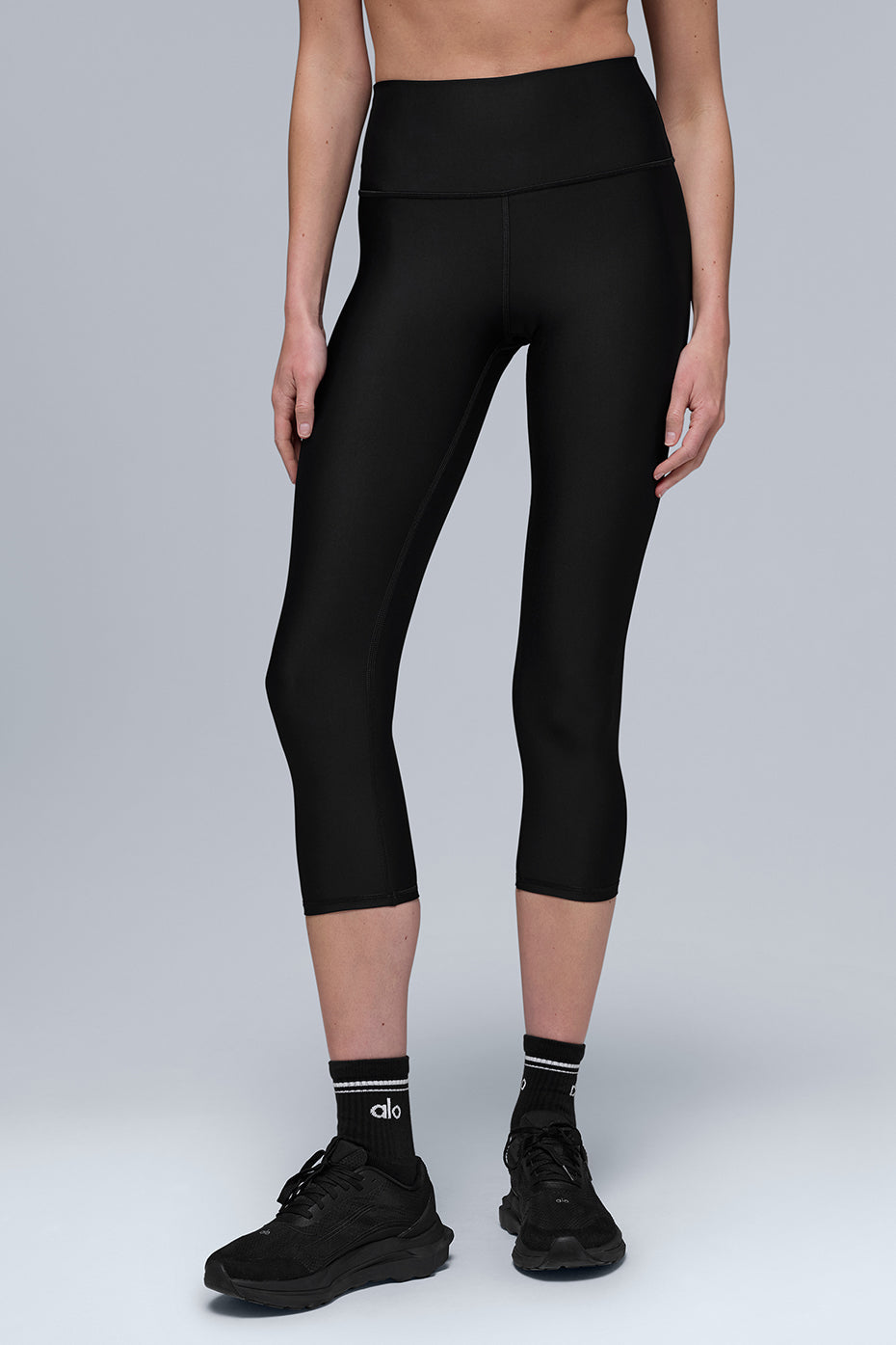 High-Waist Airlift Capri - Black - Image 3