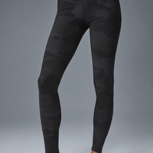 High-Waist Camo Vapor Legging - Black Camouflage