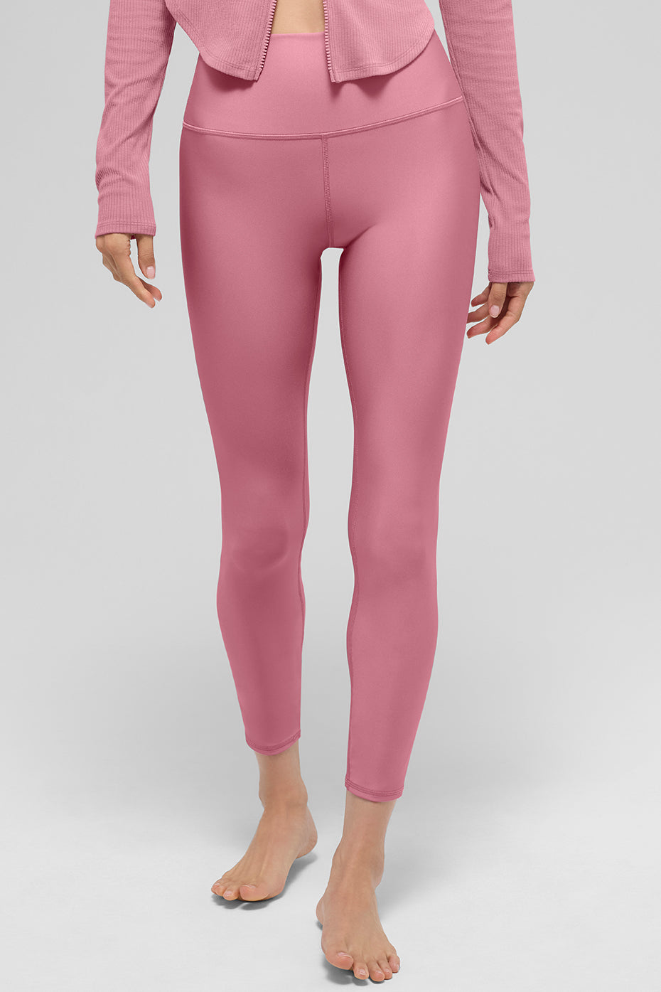 7/8 High-Waist Airlift Legging - Pink Wild Rose - Image 2