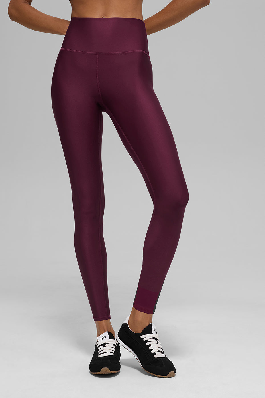 7/8 High-Waist Airlift Legging - Burgundy - Image 3