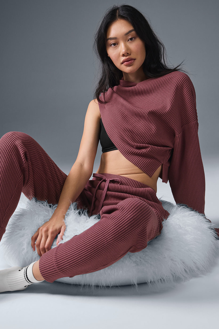 Muse Sweatpant - Burgundy Truffle - Image 5