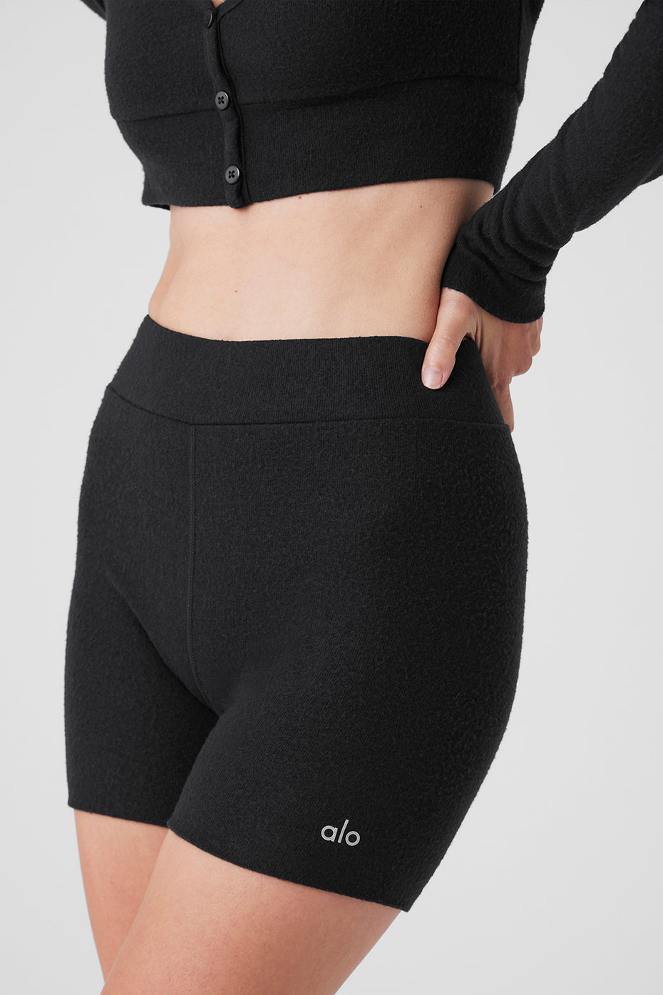 Alolux High-Waist Me Time Short - Black - Image 2