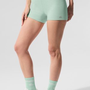 Alosoft High-Waist Carefree Short - Spearmint Heather