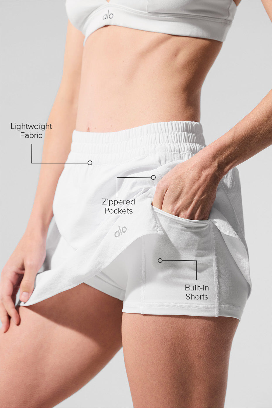 Alumni Tennis Skirt - White - Image 2