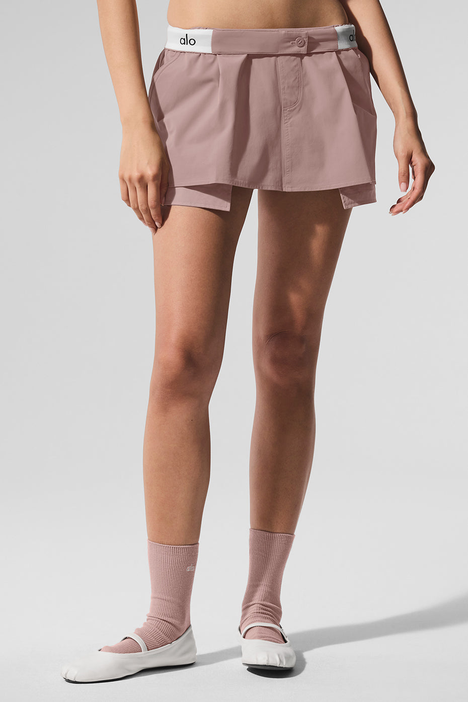 Flip It Mini Skort - Taupe - Image 5