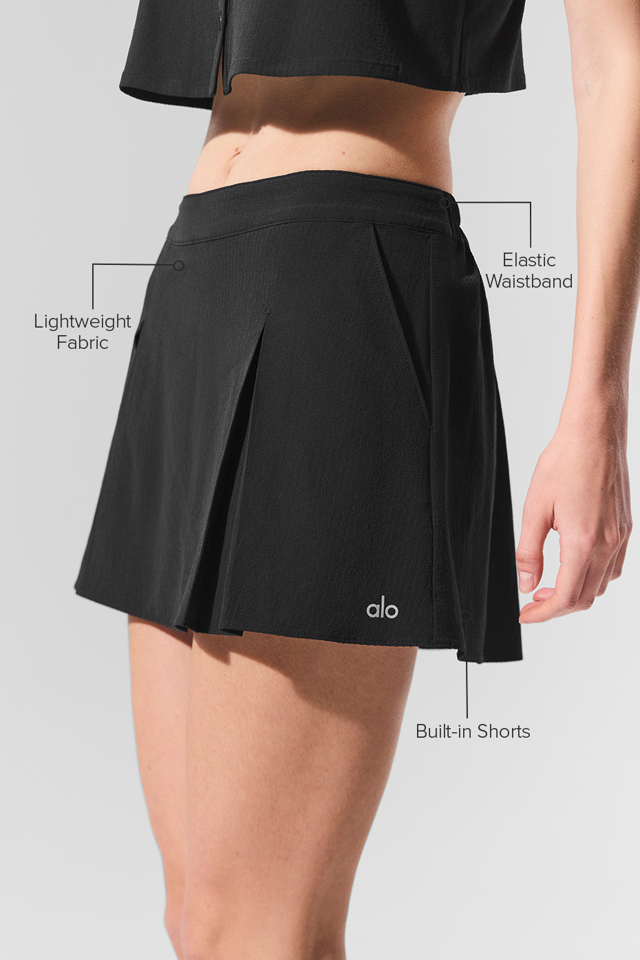 Dreamscape Tennis Skirt - Black - Image 2