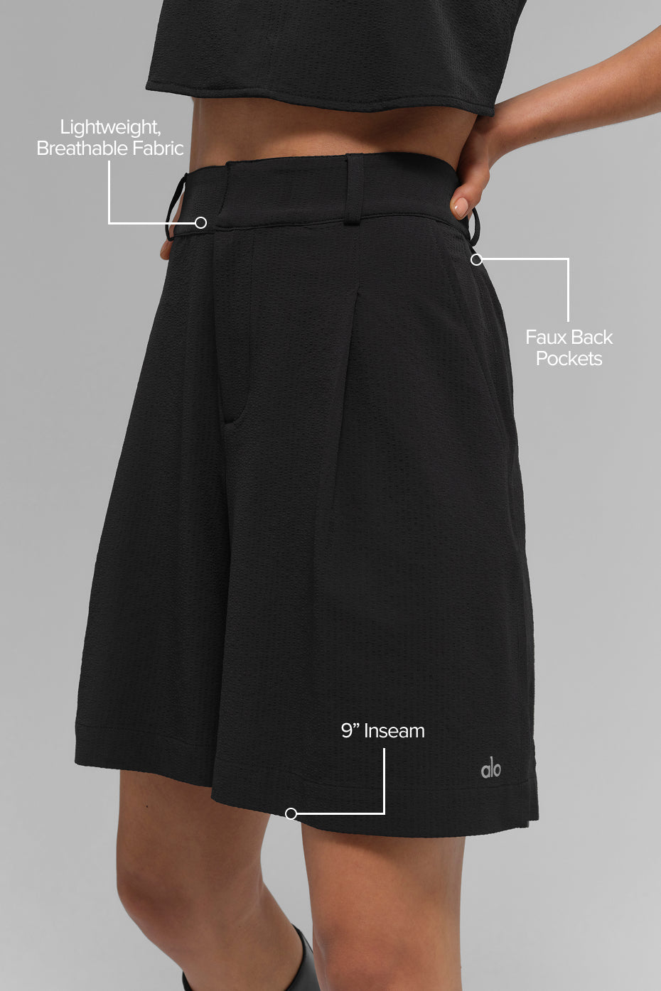 High-Waist Dreamscape Short - Black - Image 2