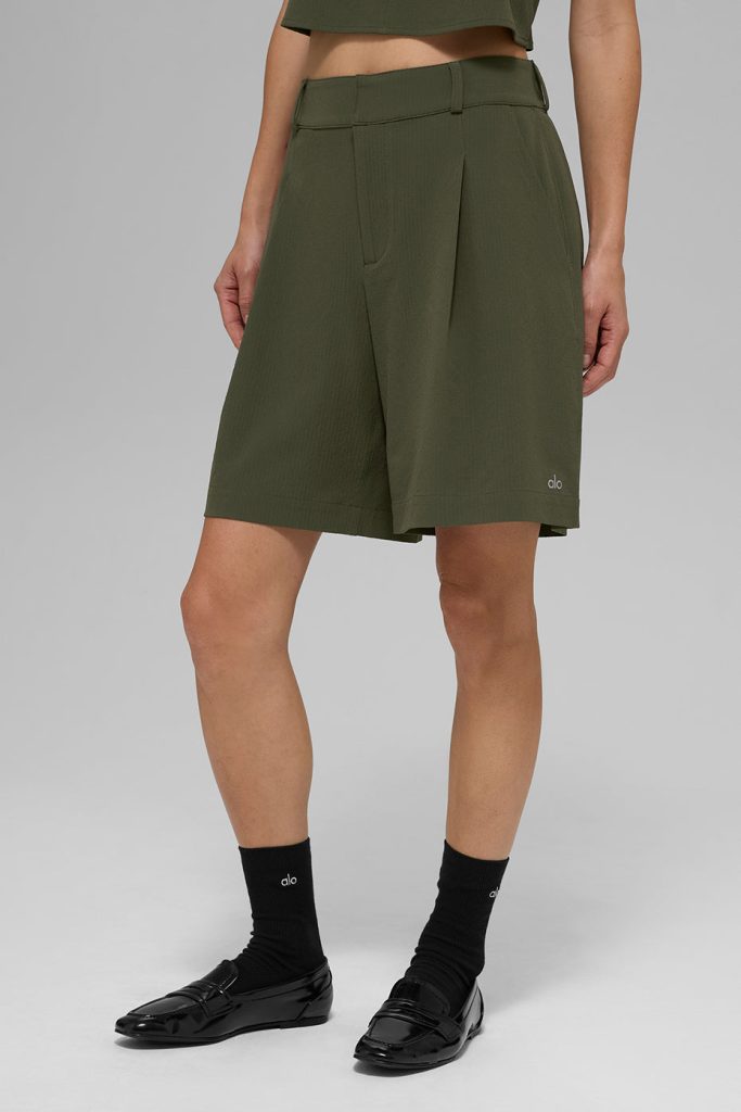 High-Waist Dreamscape Short - Green Olive