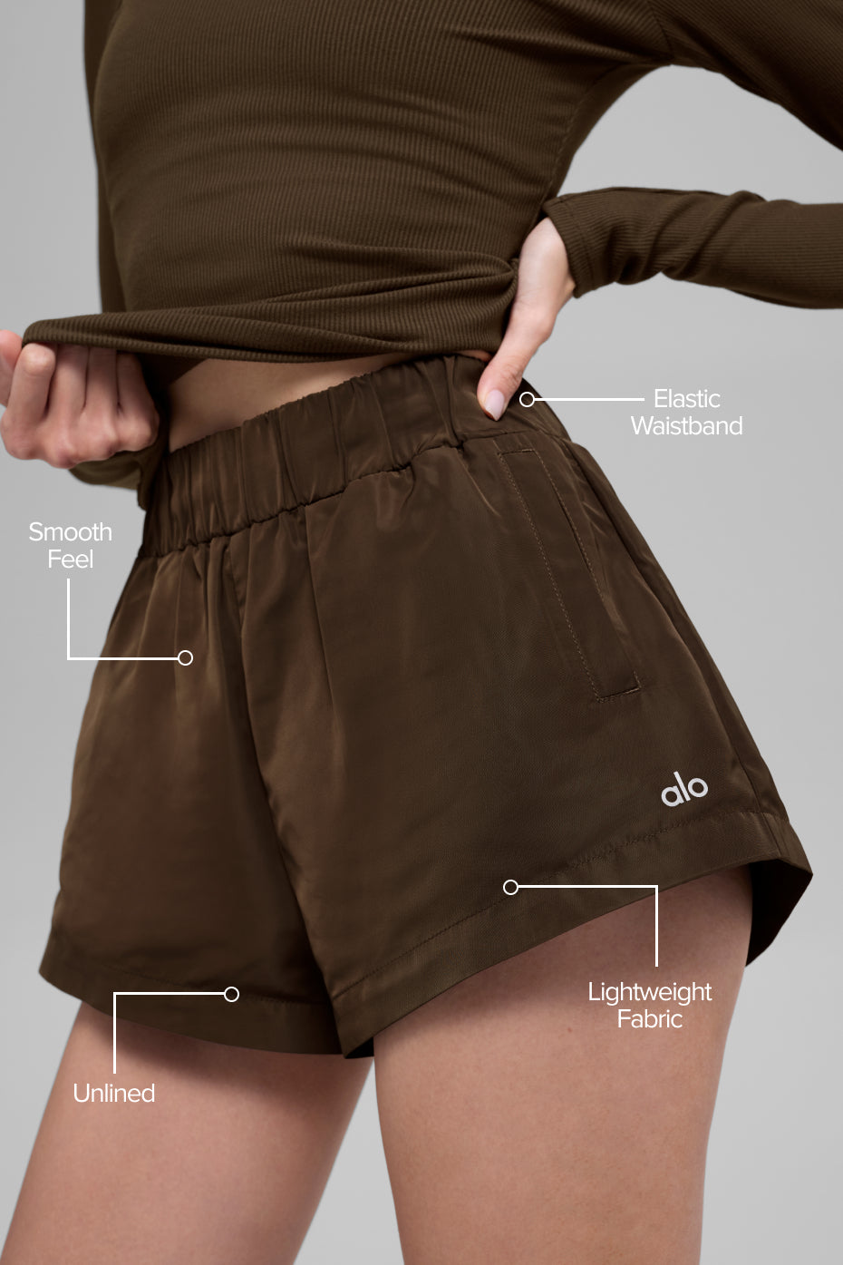 High-Waist Socialite Short - Espresso - Image 2