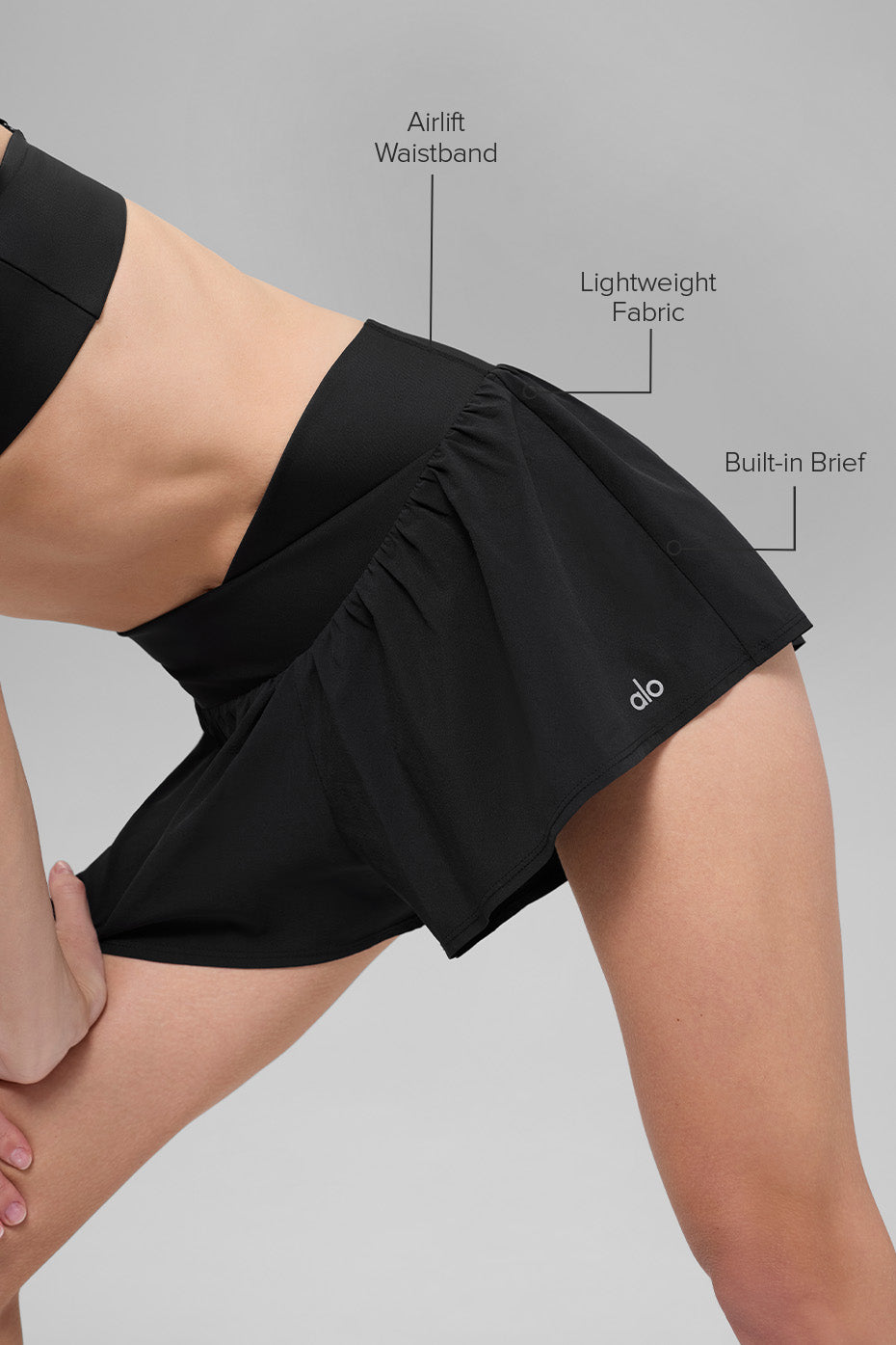 V-Cute Running Short - Black - Image 2