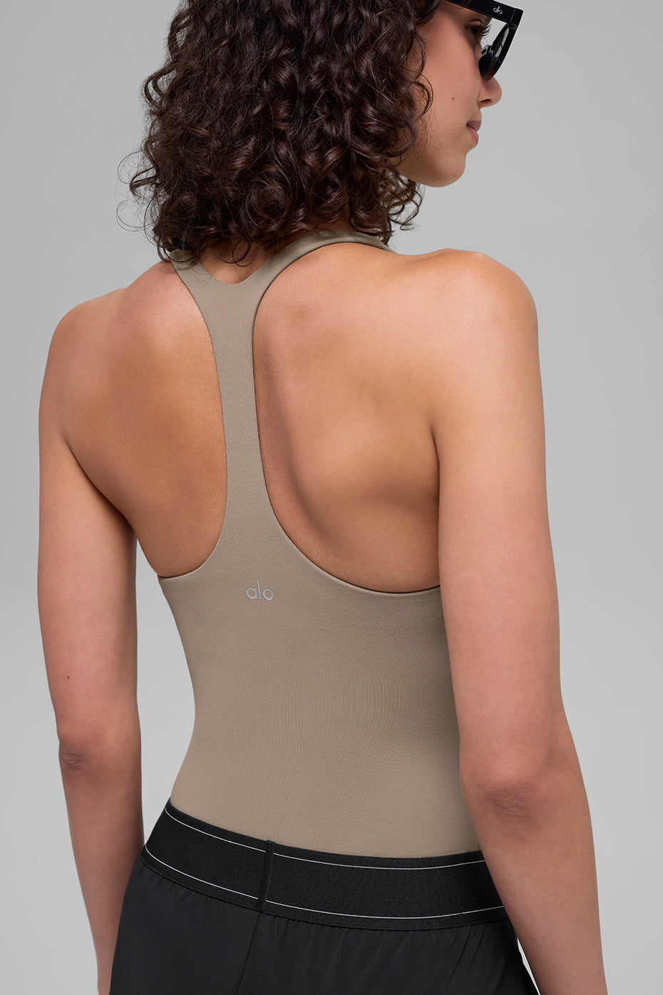 Sleek Back Bodysuit - Gravel - Image 4