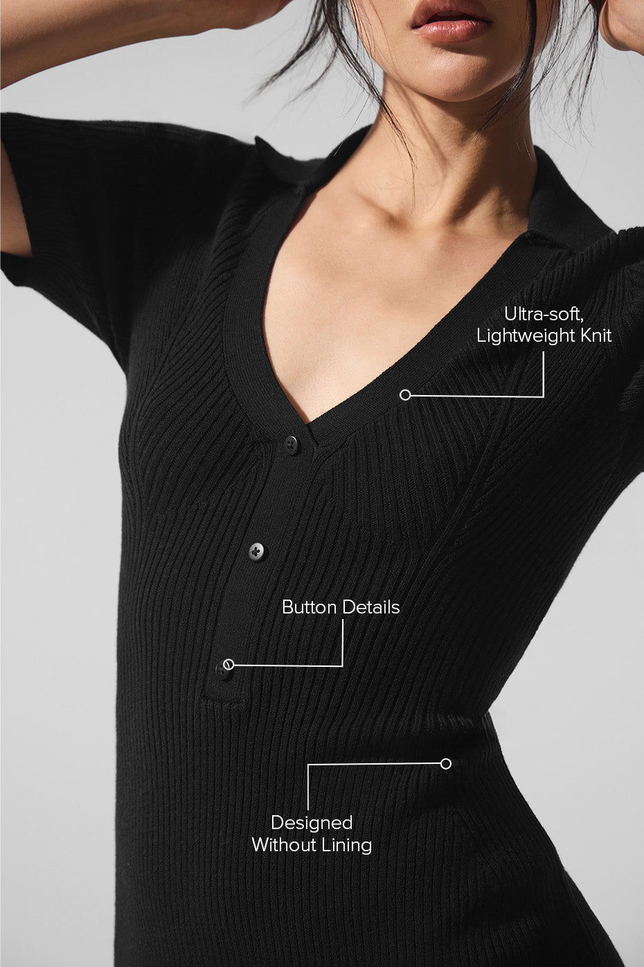 Supernatural Sweater Dress - Black - Image 2