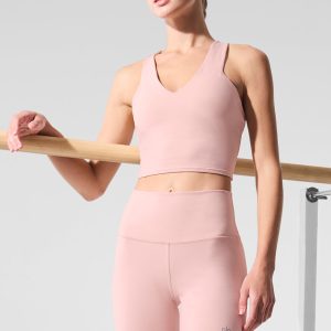 Airbrush Real Bra Tank - Pink Quartz