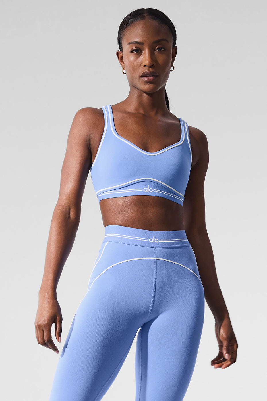 Airbrush Heart Throb Bra - Crystal Clear Blue/White - Image 2