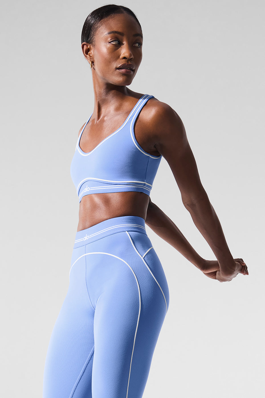 Airbrush Heart Throb Bra - Crystal Clear Blue/White - Image 6