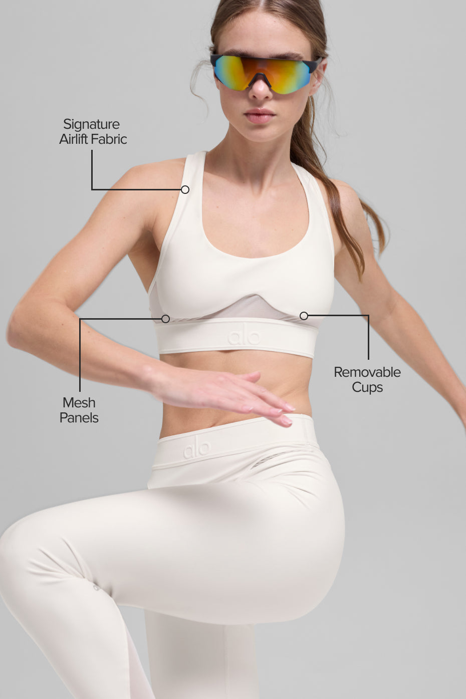 Airlift Rebel Bra - Ivory - Image 2