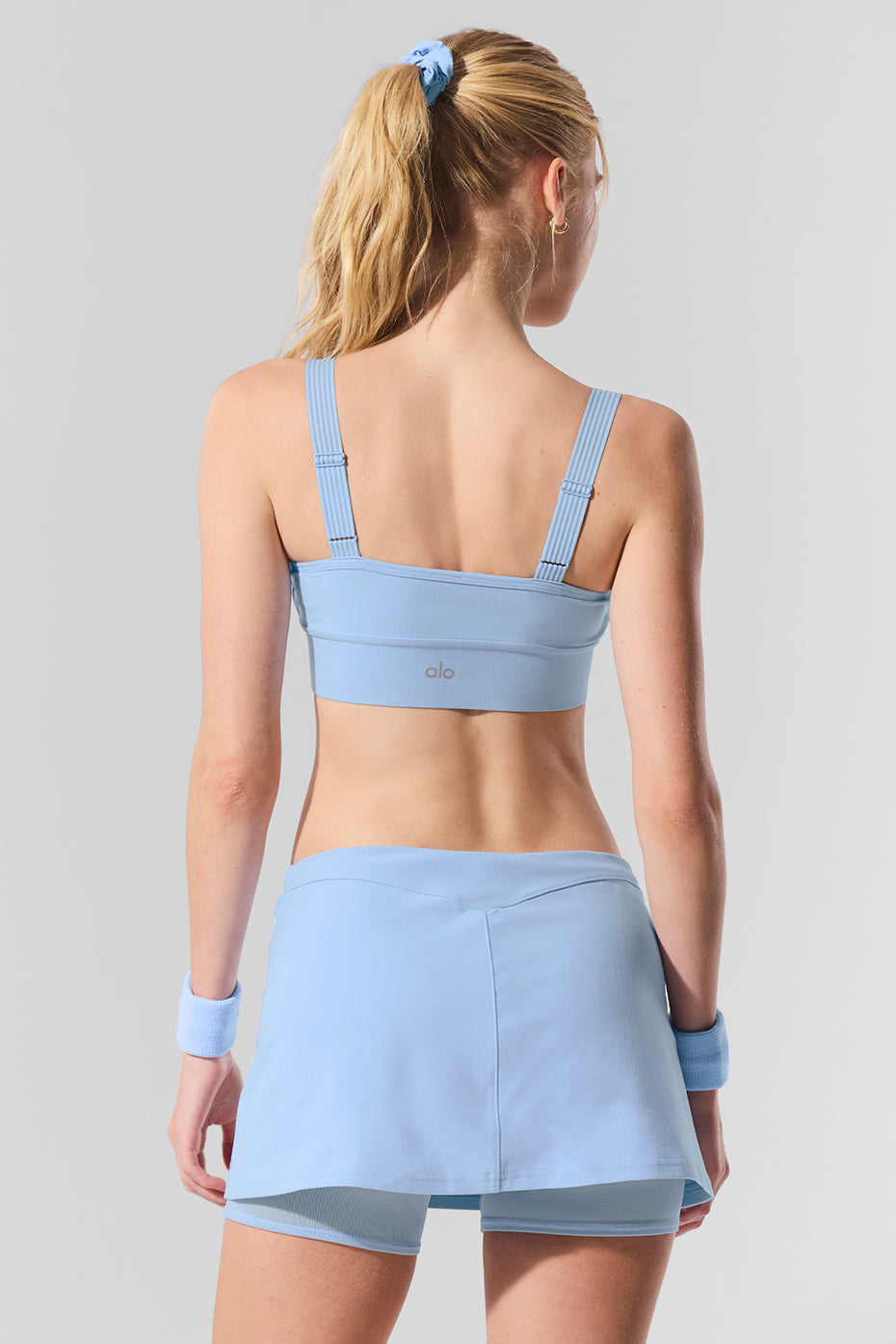 Alosoft Serve It Up Bra - Seashell Blue - Image 5