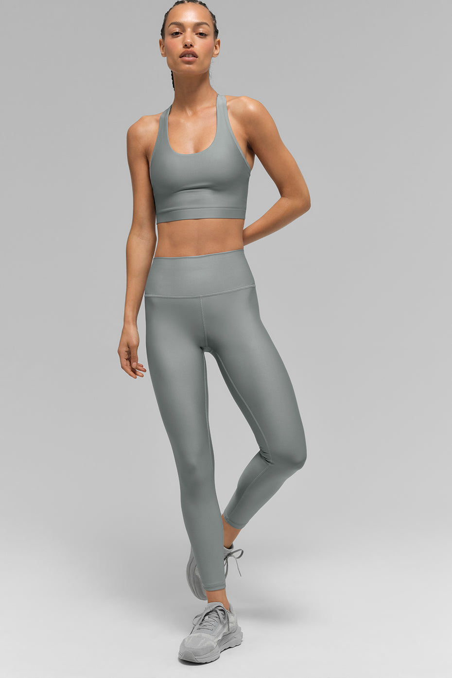 Airlift Super Sleek Bra Tank - Lunar Grey - Image 6