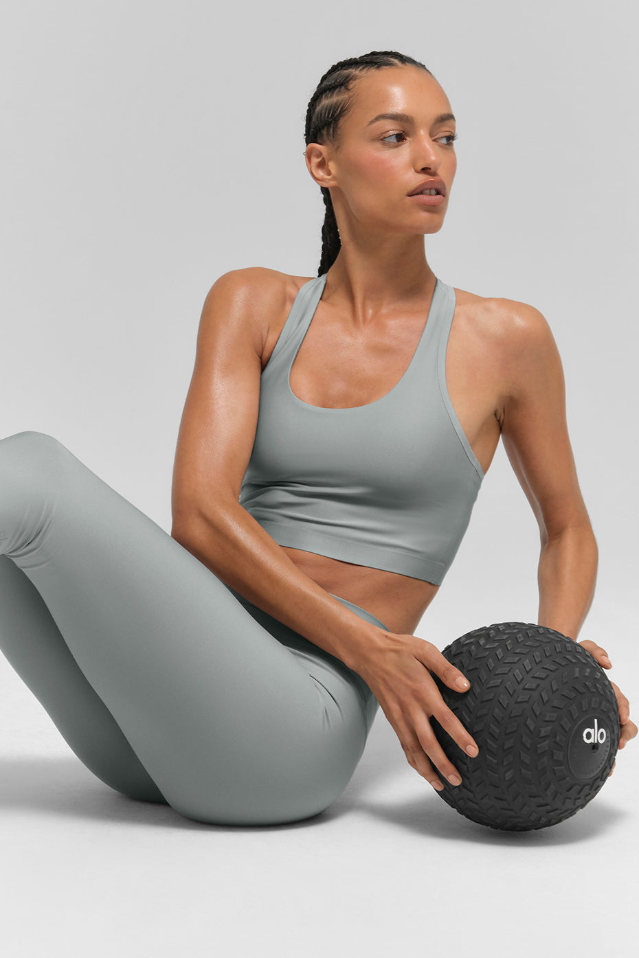 Airlift Super Sleek Bra Tank - Lunar Grey - Image 5