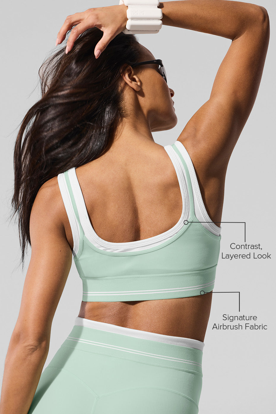 Airbrush Better Together Bra - Spearmint/White - Image 2