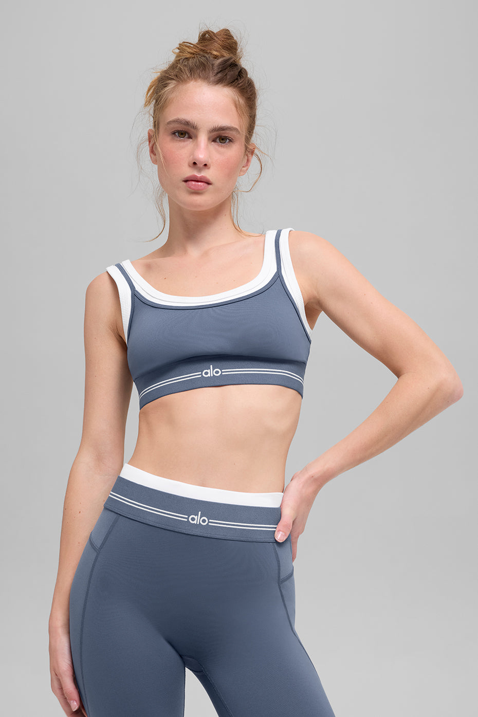 Airbrush Better Together Bra - Bluestone/White - Image 2